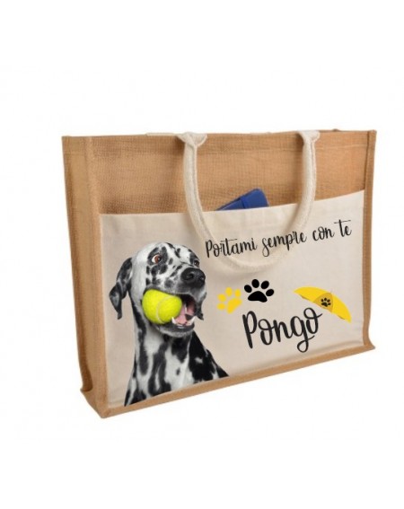 Pawperty of Dogs Name Tote Bag, Personalized Dog Tote Bag